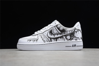 Nike Air Force 1 07 Low White Black Shoes CW2288-301