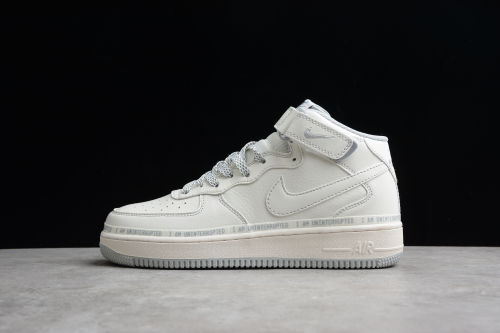 Nike Air Force 1 ’07 Mid White Grey Pen For Sale NU3380-636