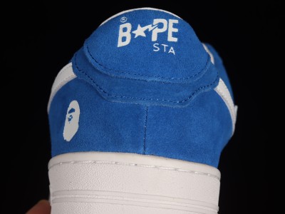 A Bathing Ape Bape Sta Low Blue Suede 1G70191030BLUE
