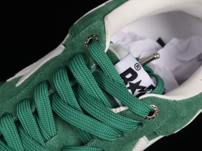 A Bathing Ape Bape Sta Low Green Suede 1G70191030GREEN