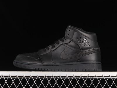 Jordan 1 Mid Triple Black (2022) 554724-093