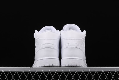 Jordan 1 Mid Triple White (2022) 554724-109