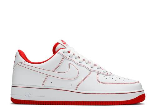 AIR FORCE 1 '07 'CONTRAST STITCH - WHITE UNIVERSITY RED' CV1724-100