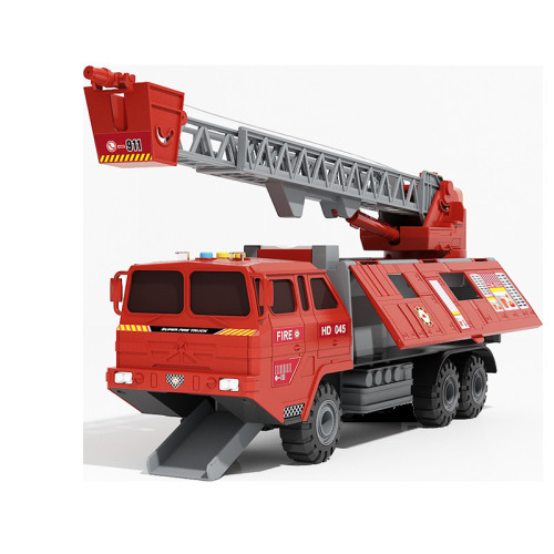Large car toy boy children's educational fire engineering vehicle set baby multi-function container missile water spray