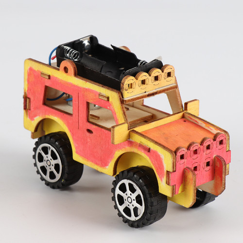 Creative technology small production small invention toy car DIY jeep primary school students science experiment handmade material package