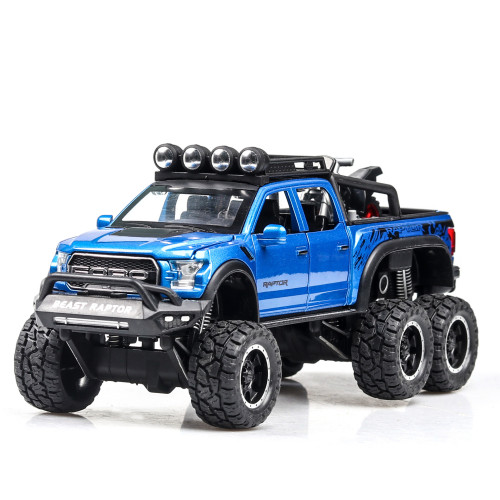 Ford Raptor off-road pickup F150 children's alloy pull back car model toy