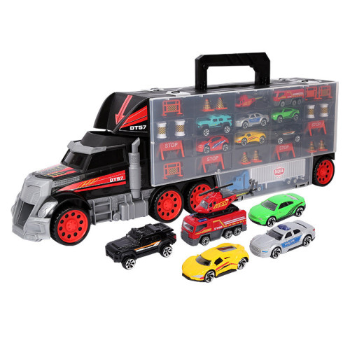 Alloy container truck large truck truck children's car storage toy car birthday gift