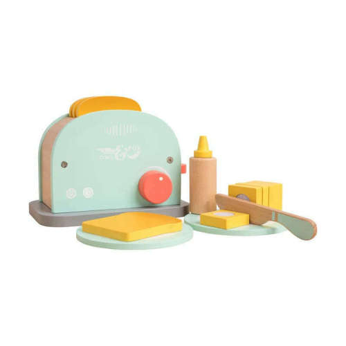 owl-fox-wooden-toaster-set