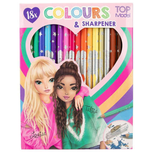 depesche-top-model-18-colouring-pencils-with-sharpener