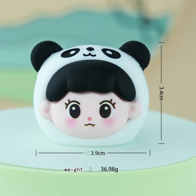 Cute resin crafts tide play hand action figures