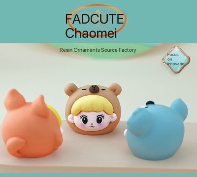 Cute resin crafts tide play hand action figures