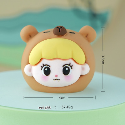 Cute resin crafts tide play hand action figures