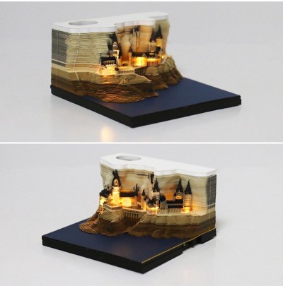 Harry Potter paper art note night light