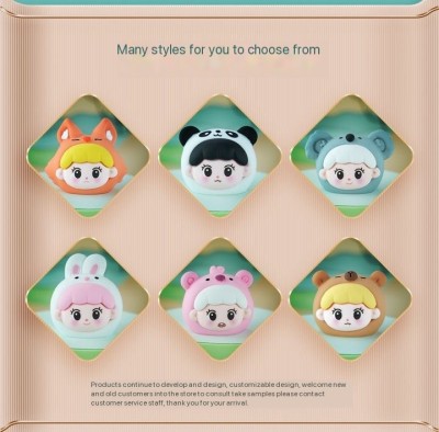 Cute resin crafts tide play hand action figures