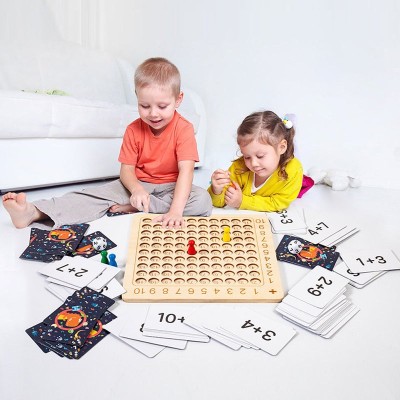 Educational toys - Wooden Montessori multiplication board game