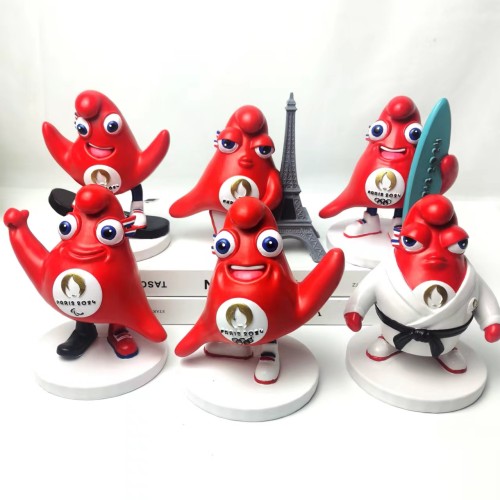 Official 2024 Paris Olympic Mascot Phryge Resin Figurine