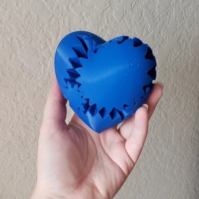 Gear heart-3D steampunk heart gear