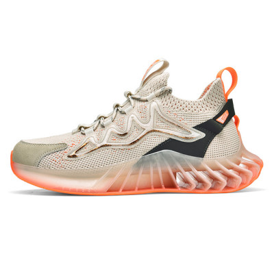 2021 New Design Men's Blade Sole Running Shoes High Elastic Fashion Casual Sports Shoes For Men