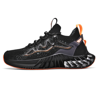 2021 New Design Men's Blade Sole Running Shoes High Elastic Fashion Casual Sports Shoes For Men