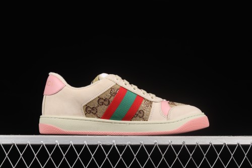 Channel original order Gucci Distressed Screener Sneaker classic prototype retro all-match old daddy sneakers A38G0906416