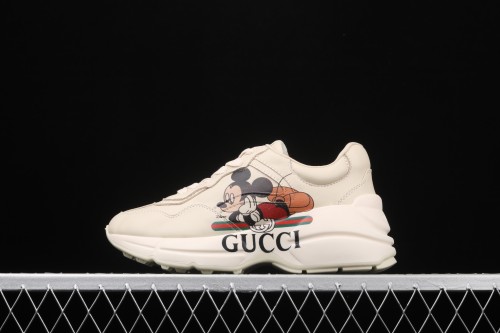 Gucci Apollo Leather Sneakers Spring, Summer, Autumn and Winter Sports Series Gucci Grandpa Shoes
