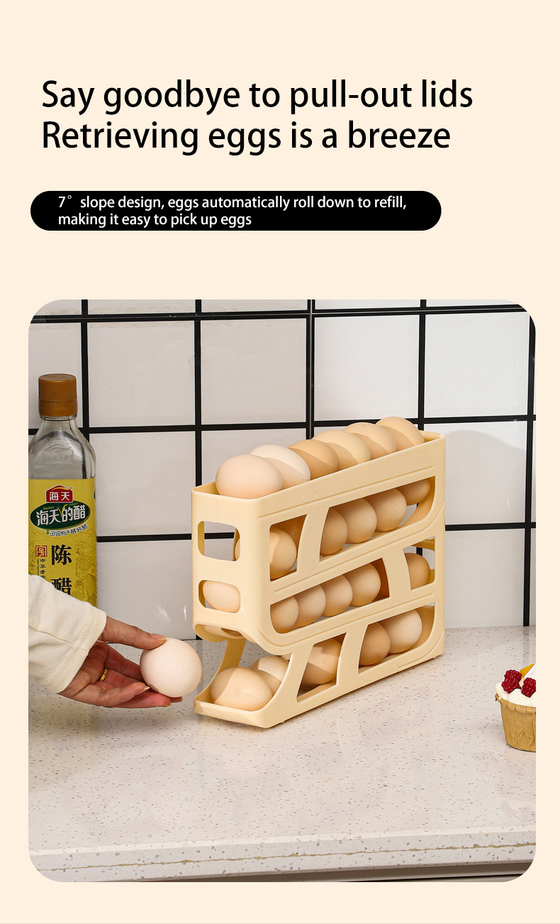 4 Tiers Egg Holder for Fridge