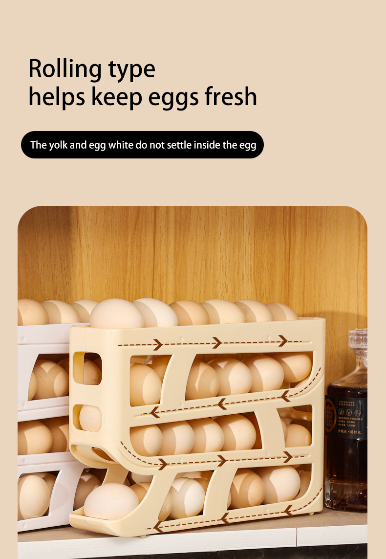 4 Tiers Egg Holder for Fridge