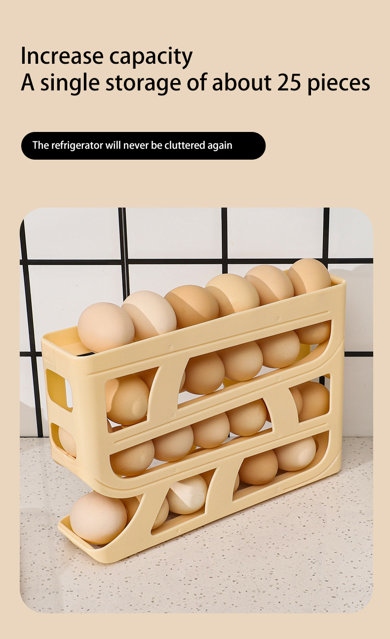 4 Tiers Egg Holder for Fridge