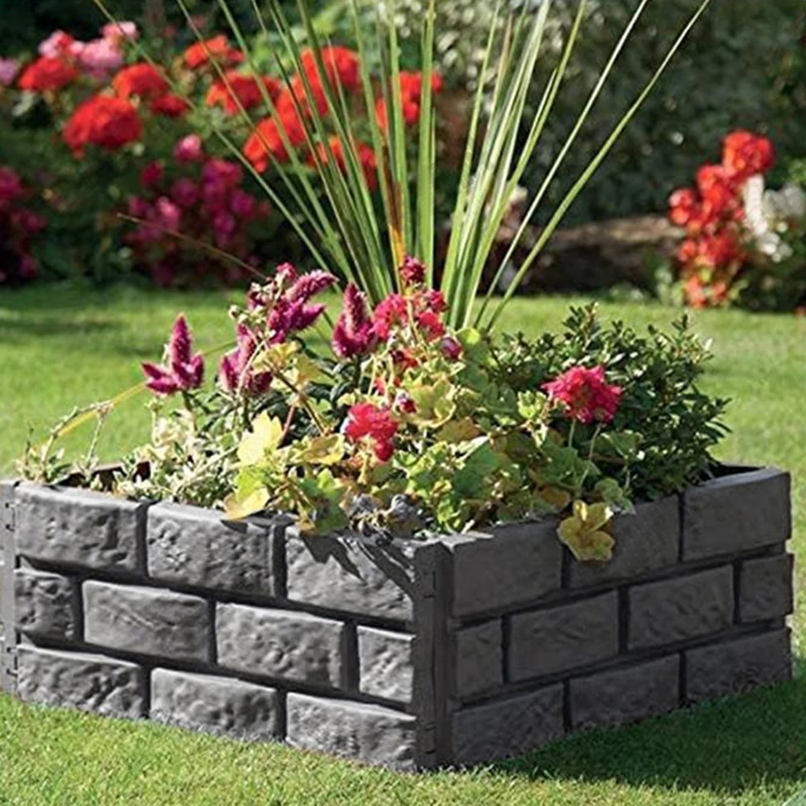 Imitation stone fence plastic removable fence