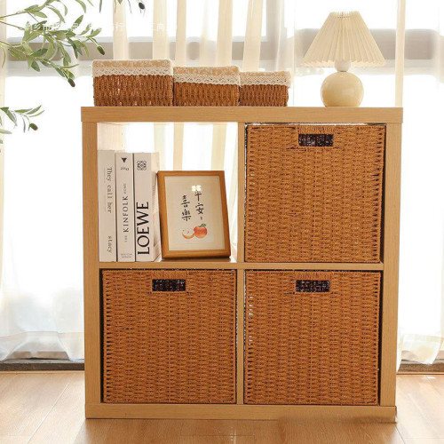 Household grid cabinet storage basket