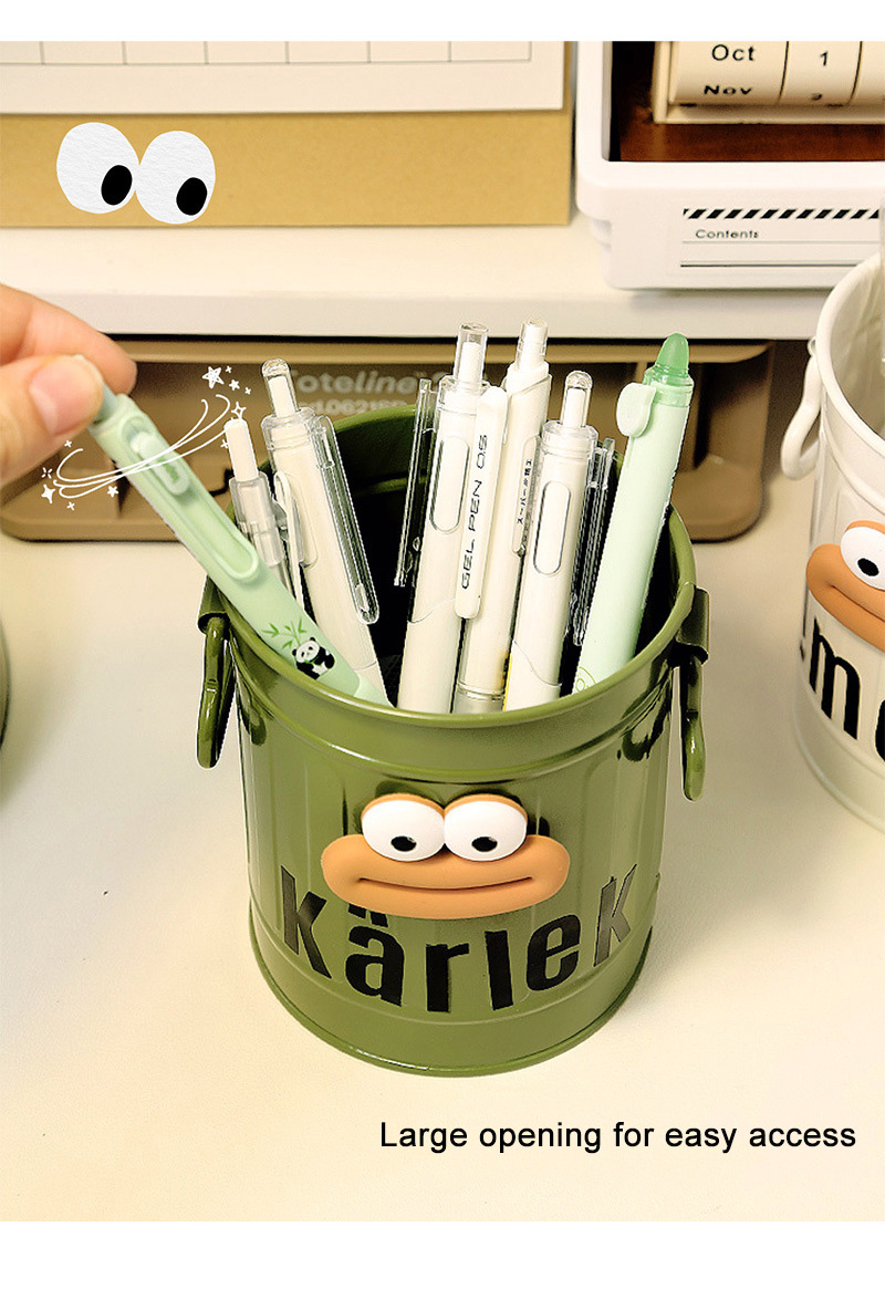 Large capacity office desktop storage funny pen holder box