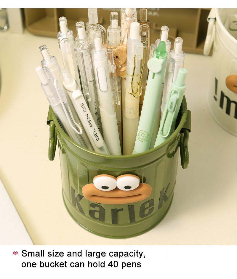 Large capacity office desktop storage funny pen holder box