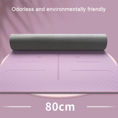 TPE thickened and widened non-slip shock-absorbing silent sports yoga mat