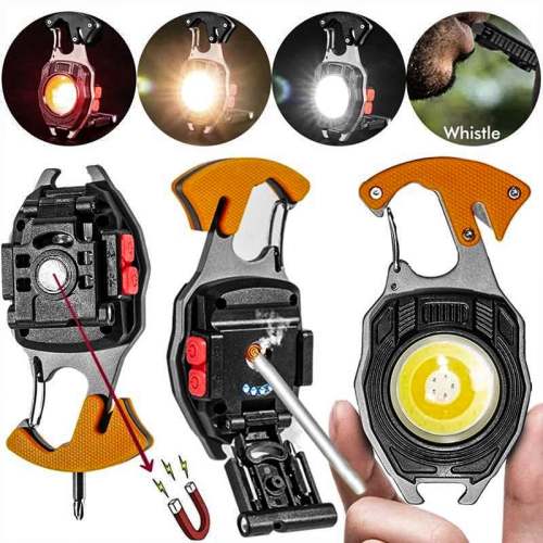 Powerful Beast Multifunction Keychain Flashlight – Compact, High-Intensity LED Light with Multiple Functions for Everyday Use