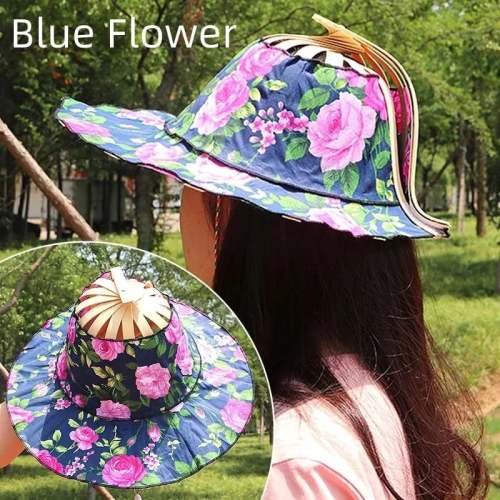 Fashionable Bamboo Fan Hat – Stylish Eco-Friendly Sun Protection Hat for Summer, Beach, and Outdoor Activities