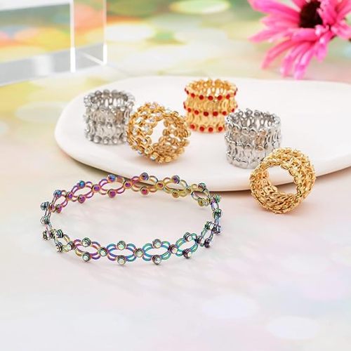 MINI Boutique Magic 2-in-1 Folding Retractable Ring Bracelet – Versatile Engagement & Wedding Ring That Converts Into a Bracelet
