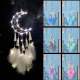Dremisland Moon Dream Catcher with Fairy Lights – Magical Dreamcatcher Wall Decor for Bedroom with LED Lights