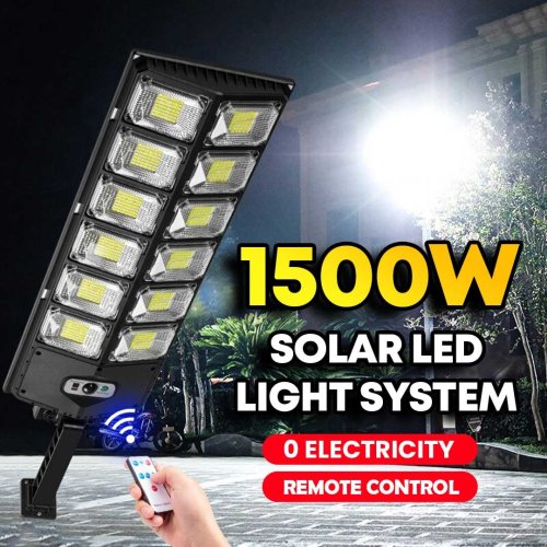 1500W Solar LED Light System – High-Efficiency Solar-Powered Lighting for Outdoor, Garage & Emergency Use