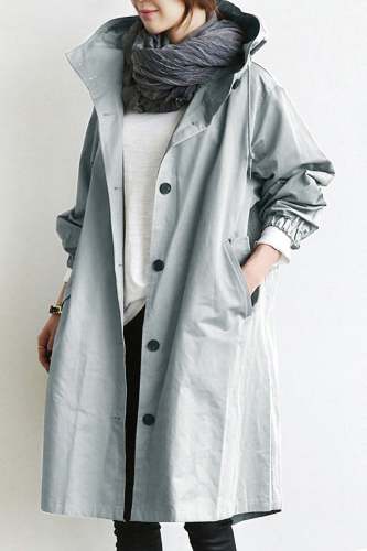 Water-Resistant Oversized Hooded Windbreaker Rain Jacket – Lightweight, Comfortable & Stylish Outdoor Jacket