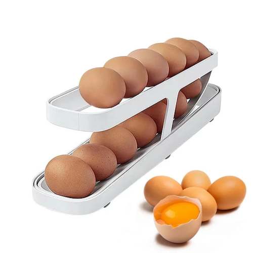 2-Tier Egg Holder for Fridge – Space-Saving Storage for Fresh Eggs