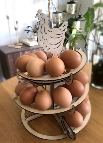 Funny Egg Dispenser Rack – Humorous and Practical Storage for Eggs, Unique Kitchen Décor
