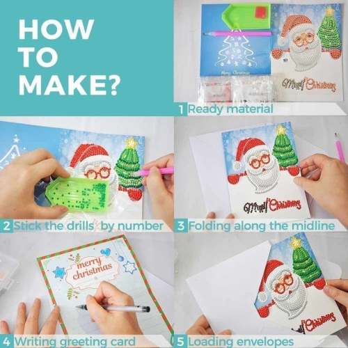 5D Diamond Painting Cards – New Arrival (8 Pack) for Creative DIY Greeting Cards & Art Projects