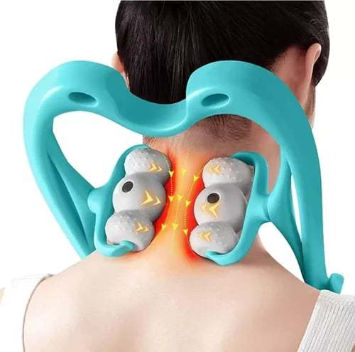 360° Neck Roller with 96 Pressure Points – Neckbud Massage Roller for Pain Relief & Relaxation