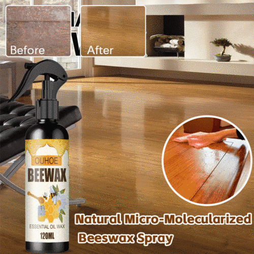 Natural Micro-Molecularized Beeswax Spray – Eco-Friendly, Multi-Purpose Wax for Wood, Leather & More