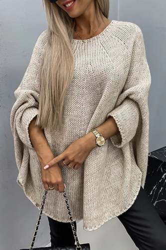 Remember Me Crew Neck Stretch Knit Sweater - Cozy and Stylish Everyday Essential