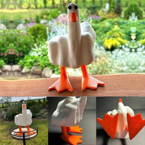 The Duck-You: Original 3D Printed Figurine – Fun & Unique Handcrafted Duck Figurine for Home Decor