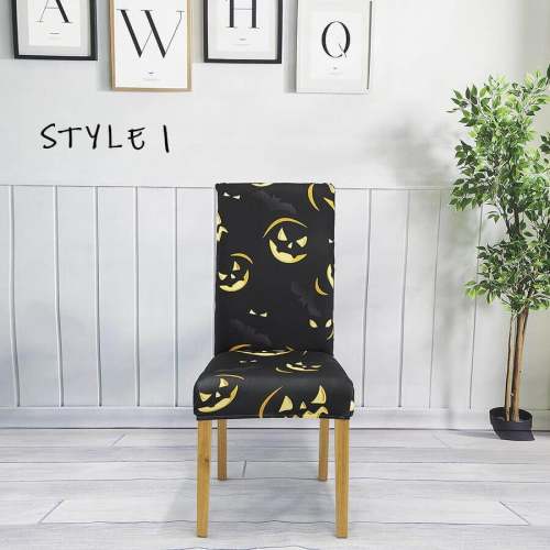 Halloween Chair Covers – Spooky & Fun Chair Decorations for Halloween Parties and Décor (Set of 4)