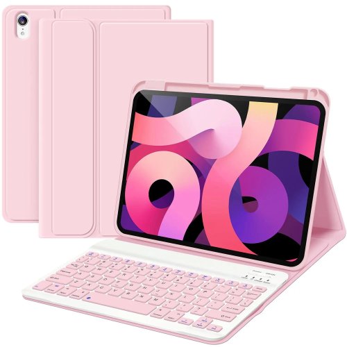 Folding Wireless Keyboard with Case – Ultra-Portable, Bluetooth Keyboard for Tablets & Smartphones