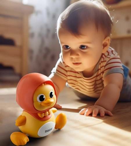 Soothing Baby Crawling Duck