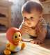 Soothing Baby Crawling Duck - Interactive Plush Toy for Comfort and Fun